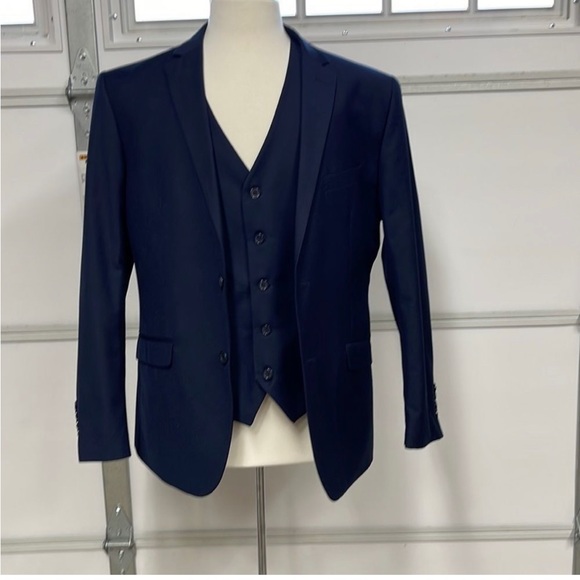 Retro Paris Monte Carlo Suit Jacket and Vest, SZ 42R - Picture 3 of 4